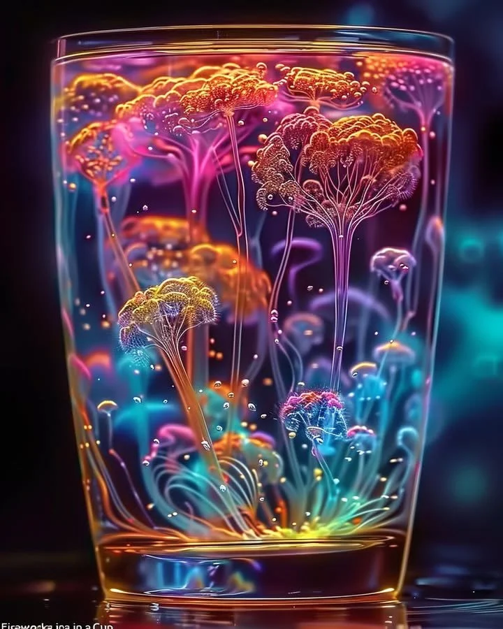 Feuerwerk im Becher