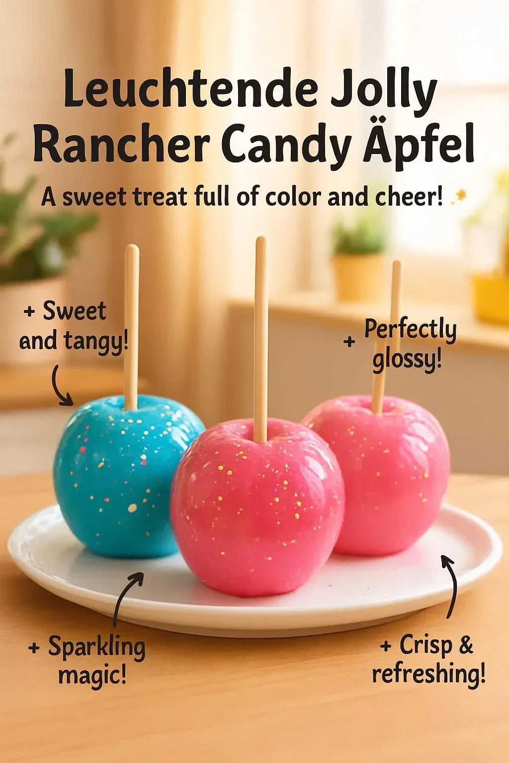 Leuchtende Jolly Rancher Candy Äpfel