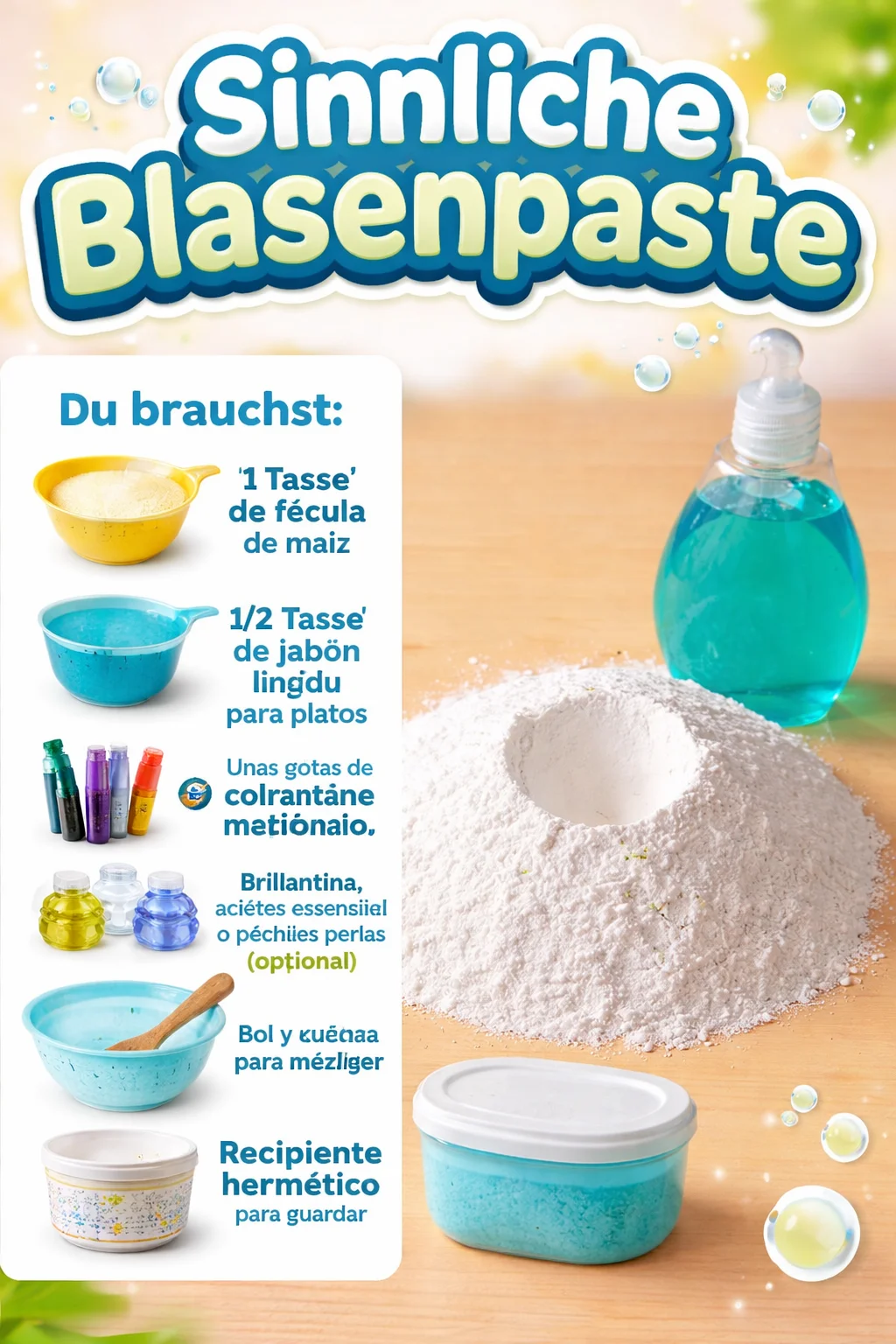 Sinnliche Blasenpaste