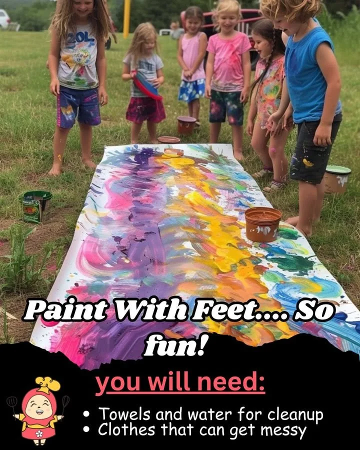 Unordentliches Spielen mit Füßen