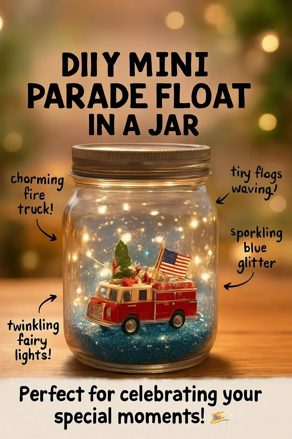 DIY Mini-Paradewagen im Glas