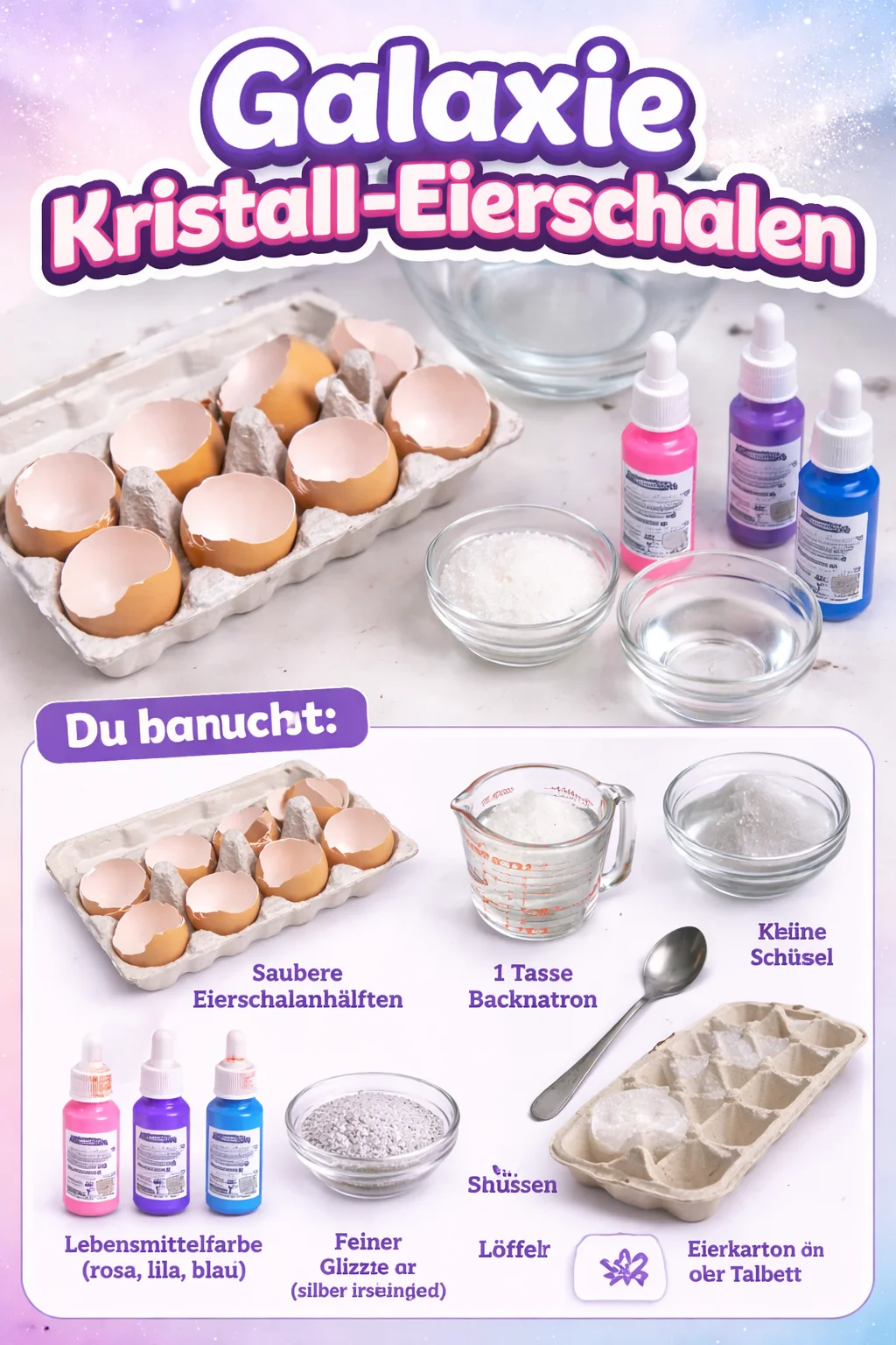 Galaxie Kristall-Eierschalen