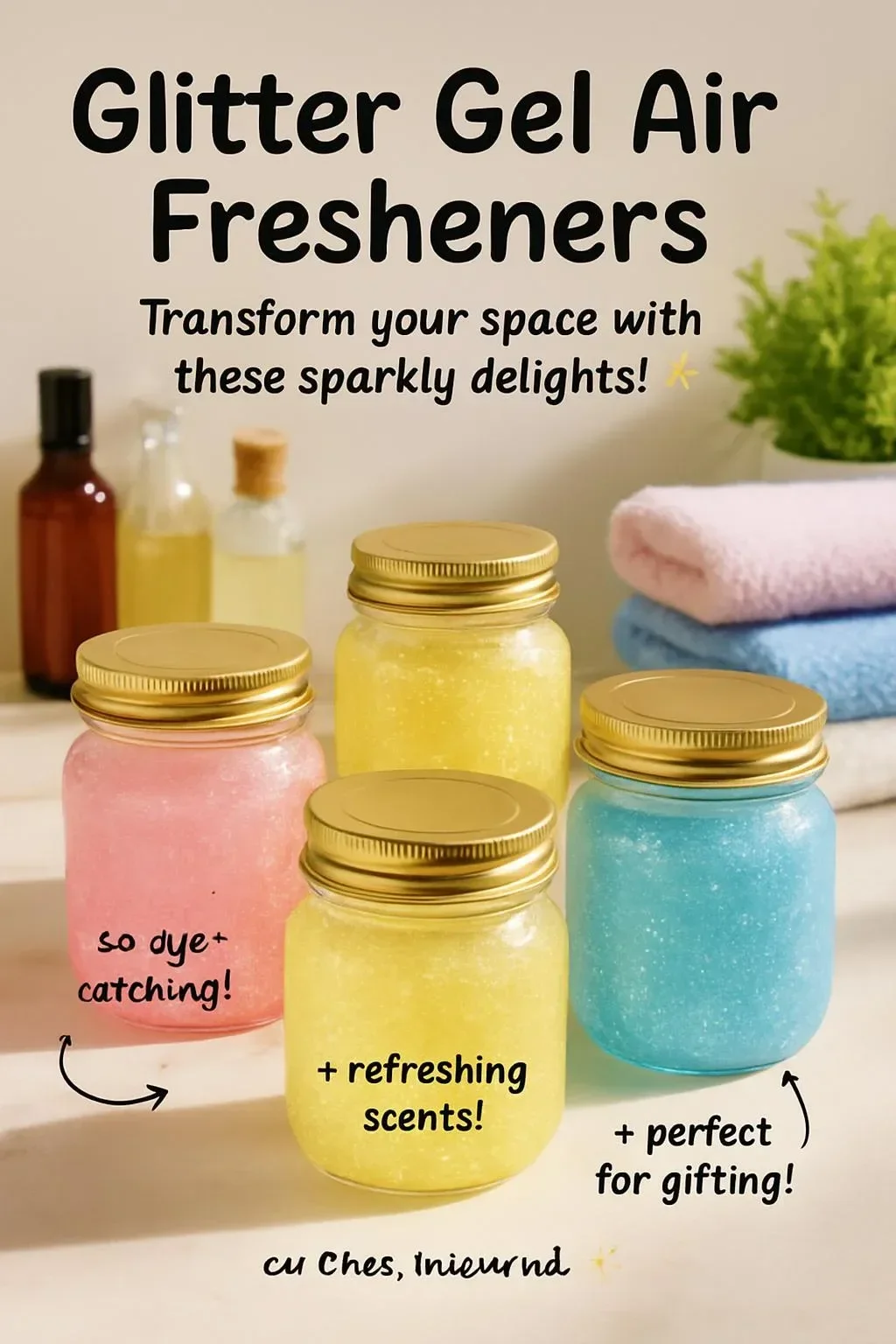 Glitzer-Gel-Lufterfrischer