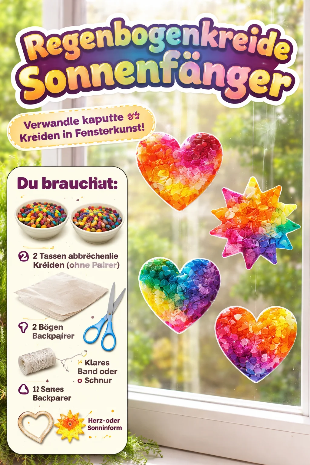 Regenbogenkreide Sonnenfänger
