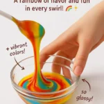 Bunter Schleim in verschiedenen Farben, selbstgemacht für Spaß und Kreativität.