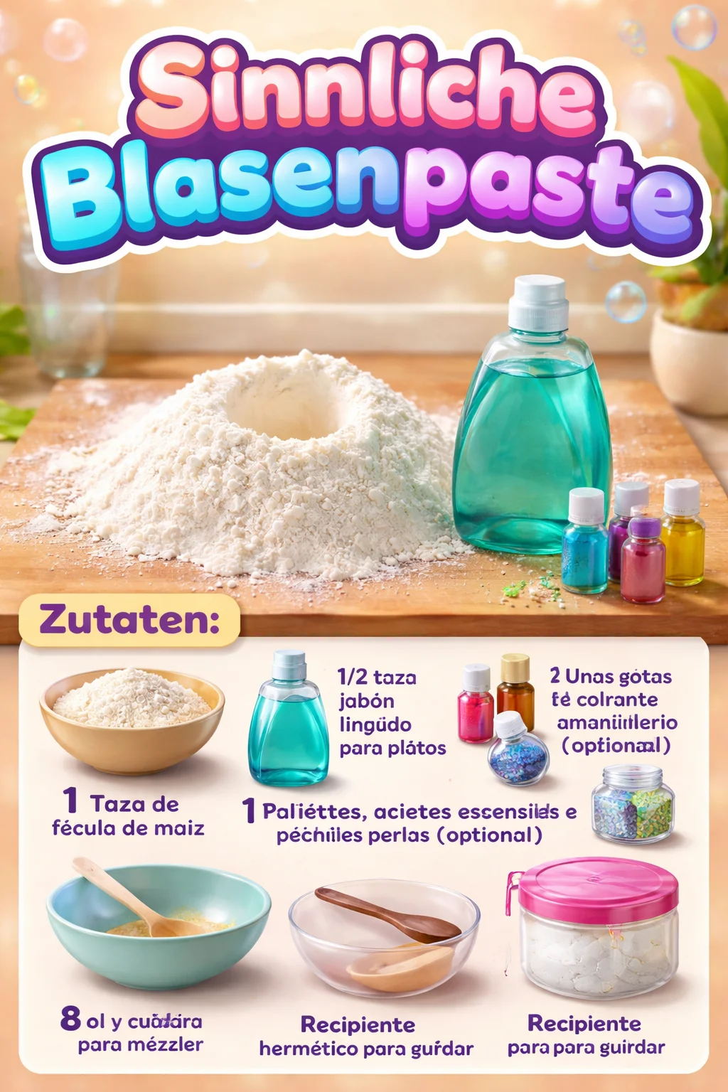 Sinnliche Blasenpaste