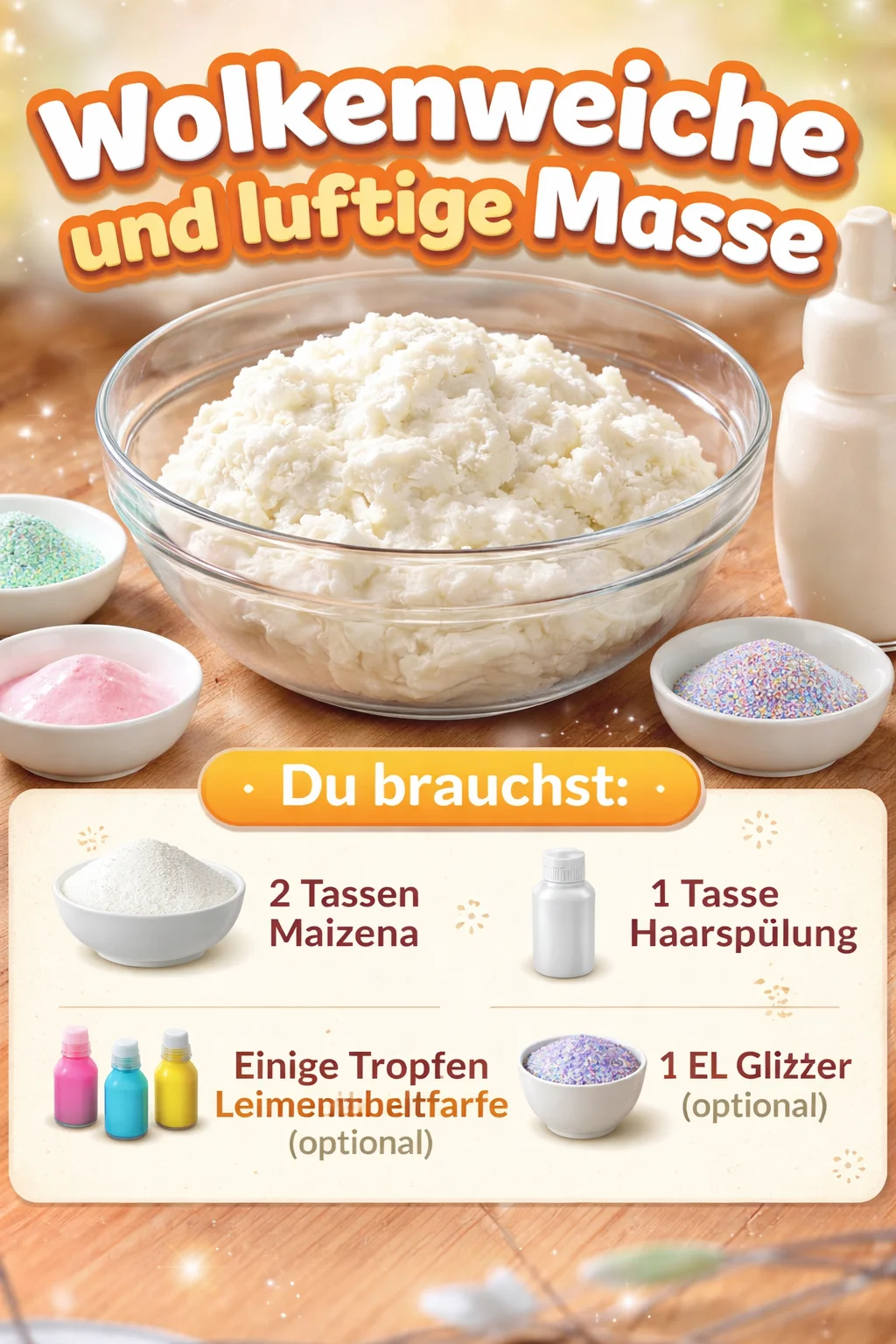 Wolkenweiche und luftige Masse