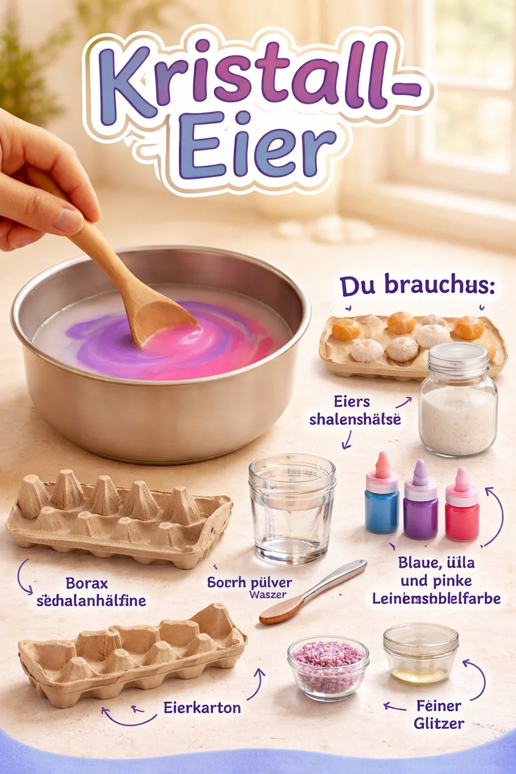 Kristall-Eier