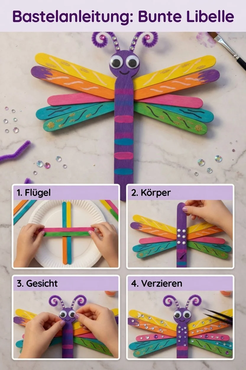 Bunte Libelle
