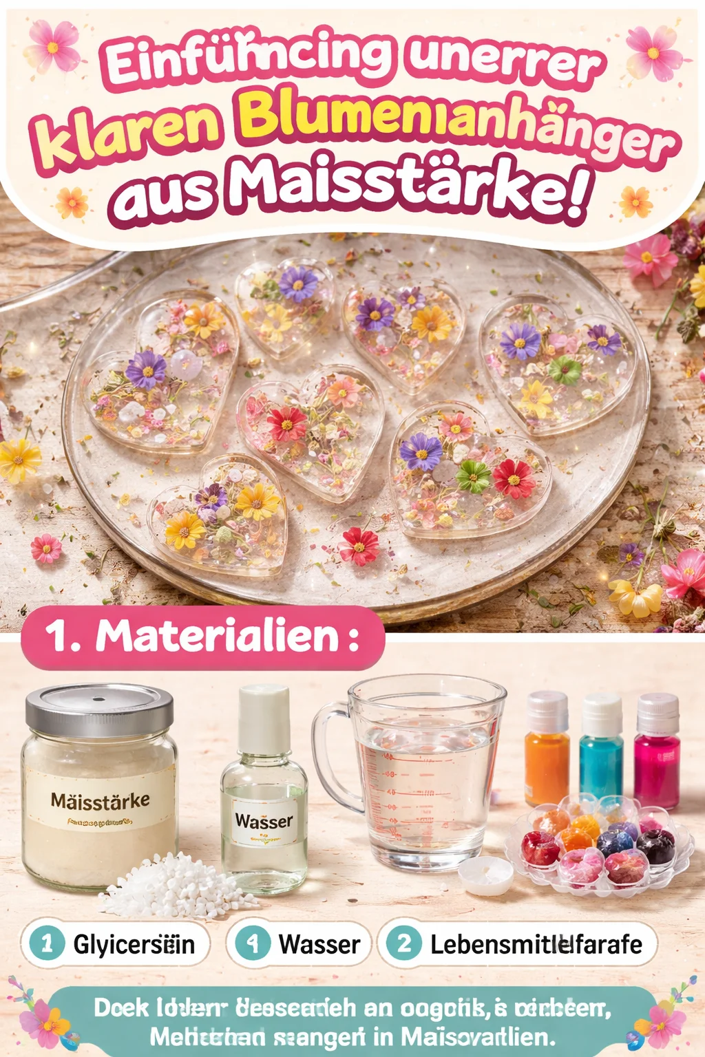Einführung unserer klaren Blumenanhänger aus Maisstärke!