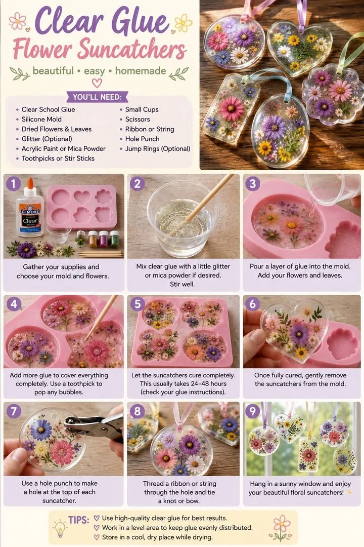 Klare Kleber Blumenfensterbilder