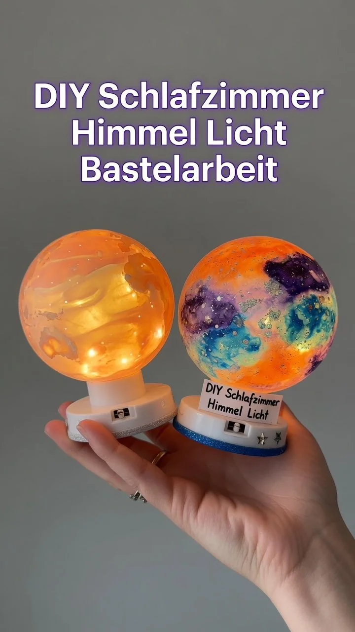 Sternenzeit: DIY Schlafzimmer Himmel Licht Bastelarbeit