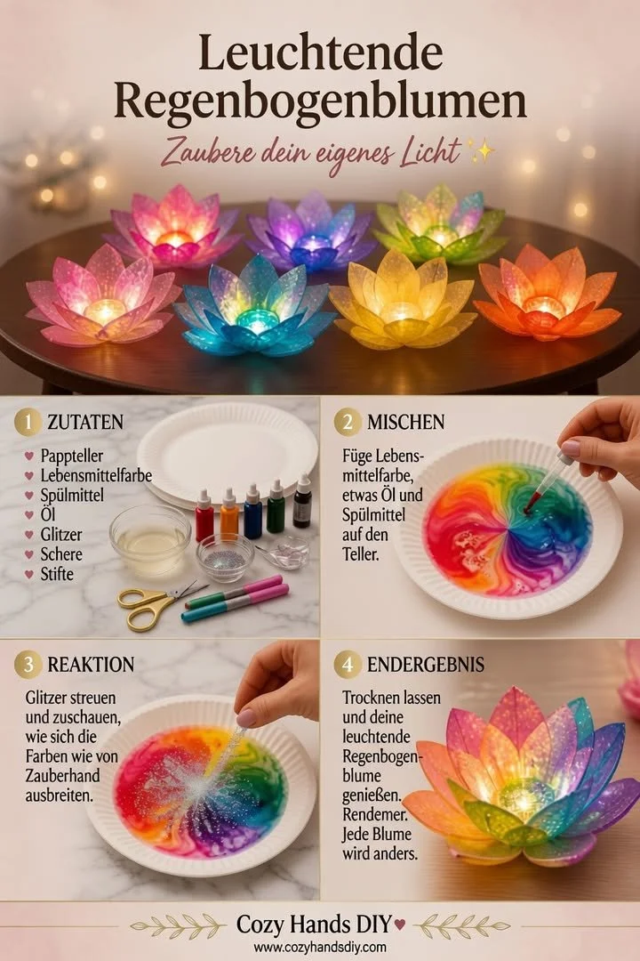 Leuchtende Regenbogenblumen