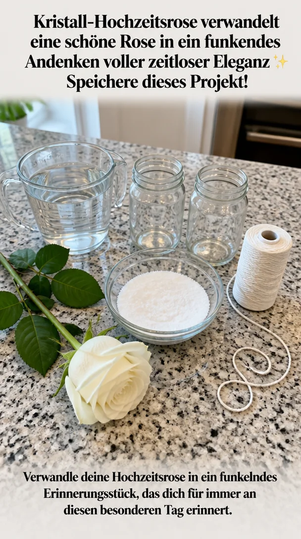 Kristall-Hochzeitsrose – edles Andenken für Hochzeiten mit zeitloser Eleganz.