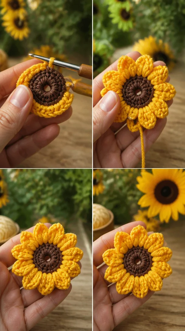 Warte, bis du siehst, wie diese 3D-Sonnenblumenblätter leuchten! 🌻✨