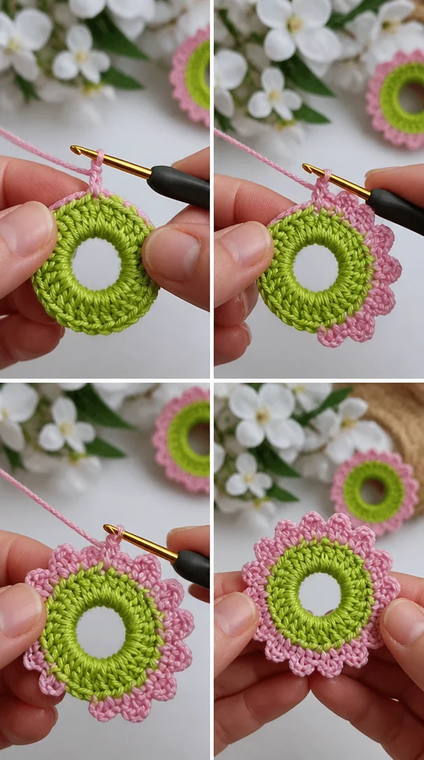 Wie süß dieser Picot-Rand aussieht! ✨🌸
