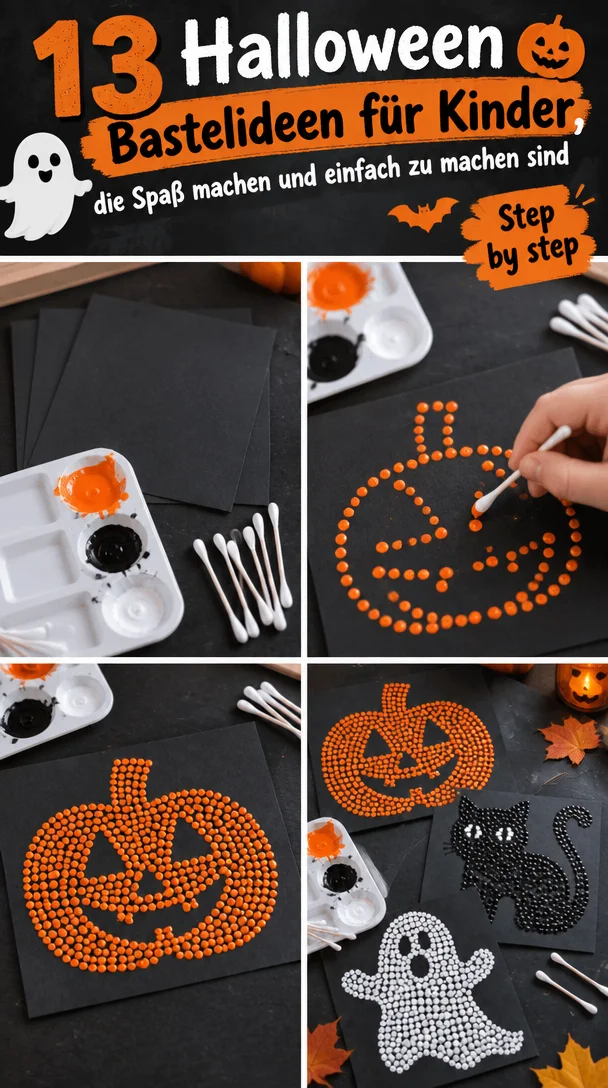 13 Halloween Bastelideen für Kinder, die Spaß machen und einfach zu machen sind