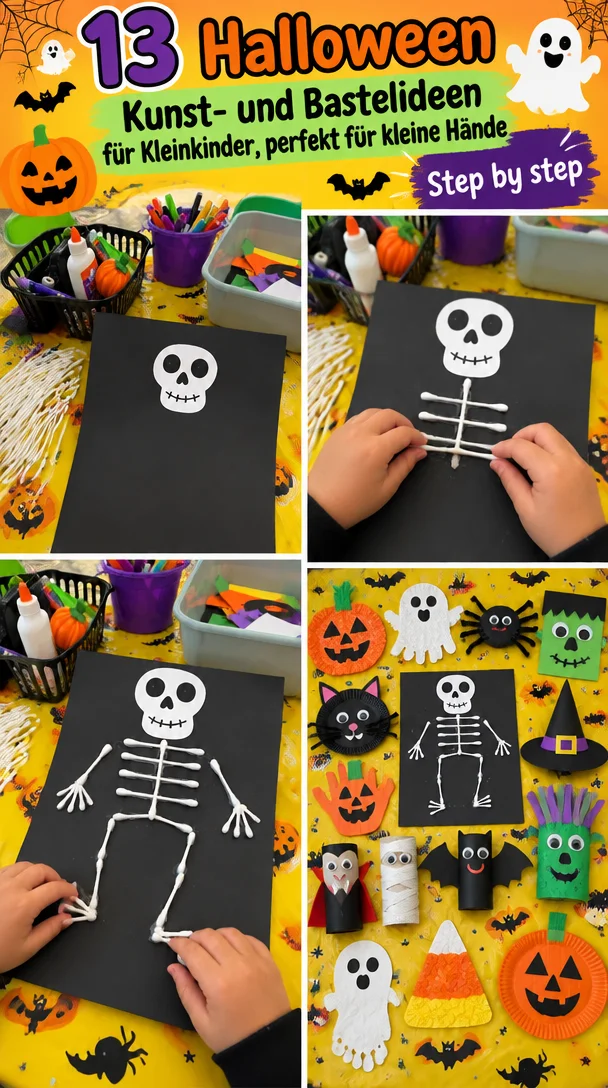 13 Halloween Kunst- und Bastelideen für Kleinkinder, perfekt für kleine Hände