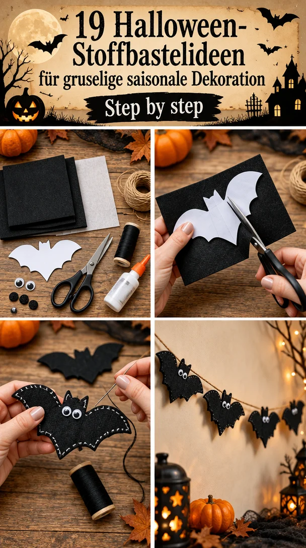 19 Halloween-Stoffbastelideen für gruselige saisonale Dekoration
