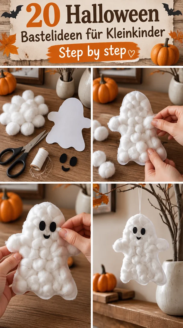 20 Halloween Bastelideen für Kleinkinder