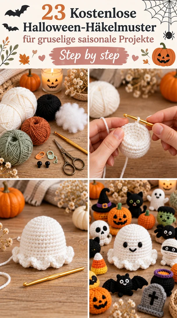 23 Kostenlose Halloween-Häkelmuster für gruselige saisonale Projekte