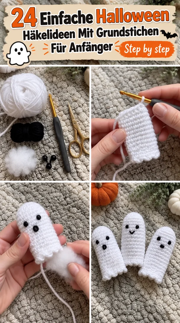 24 Einfache Halloween Häkelideen Mit Grundstichen Für Anfänger
