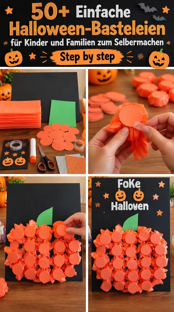 50+ Einfache Halloween-Basteleien für Kinder und Familien zum Selbermachen
