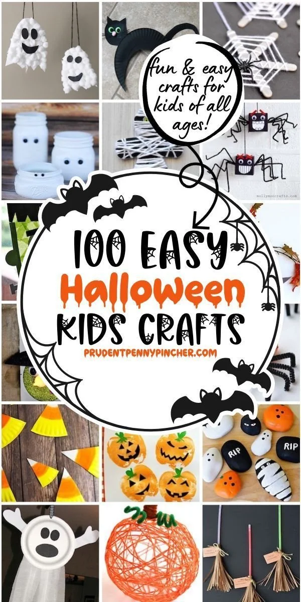 100 lustige und einfache Halloween-Handwerke für Kinder