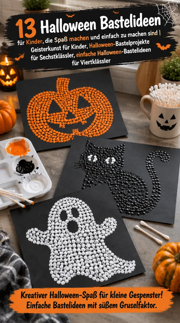 13 Halloween Bastelideen für Kinder, die Spaß machen und einfach zu machen sind | Geisterkunst für Kinder, Halloween-Bastelprojekte für Sechstklässler, einfache Halloween-Bastelideen für Viertklässler