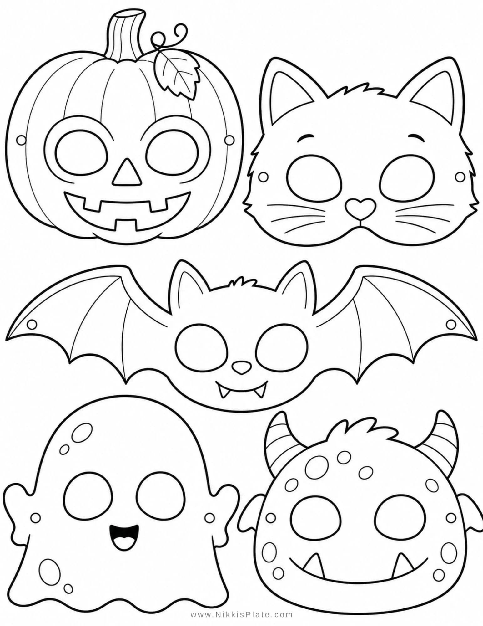 20 Kostenlose Druckbare Halloween-Bastelarbeiten für Kinder