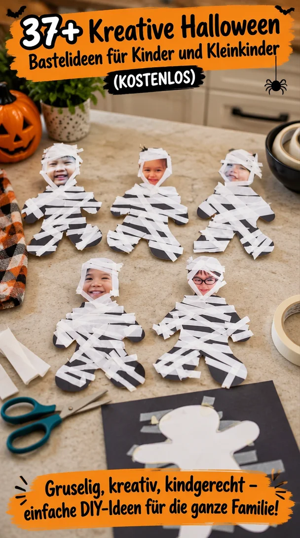 37+ Kreative Halloween Bastelideen für Kinder und Kleinkinder (KOSTENLOS)