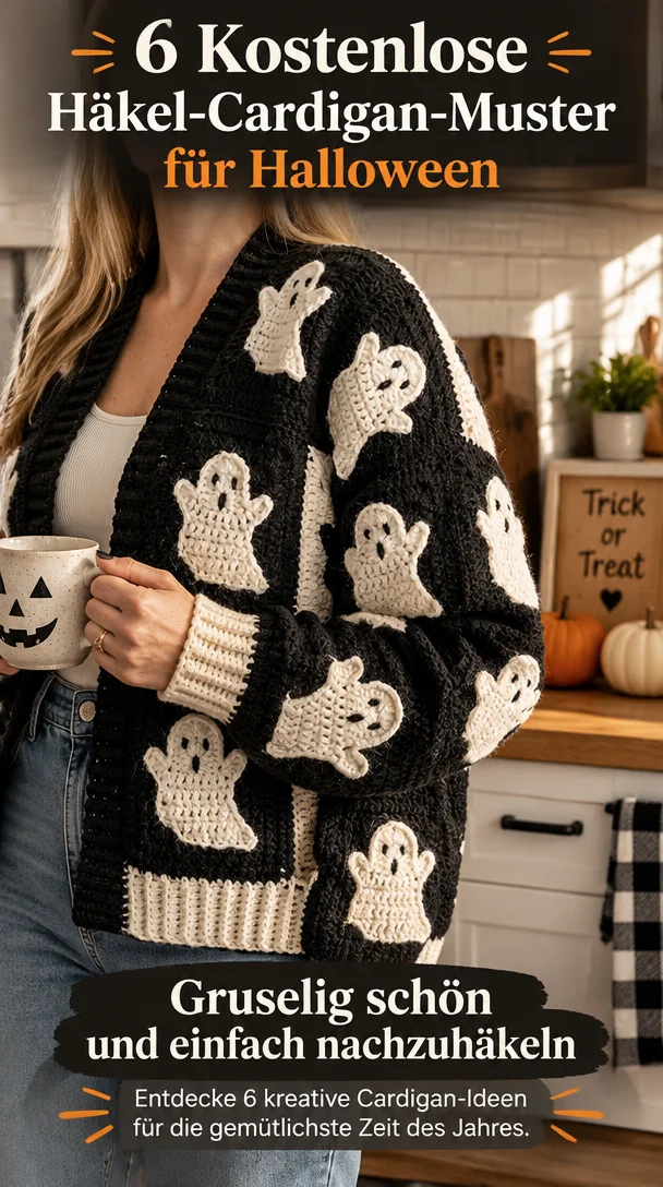6 Kostenlose Häkel-Cardigan-Muster für Halloween