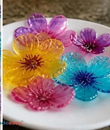 Einfache Anleitung zur Herstellung von Klebe-Blumen-Fensterbildern zu Hause ❤️