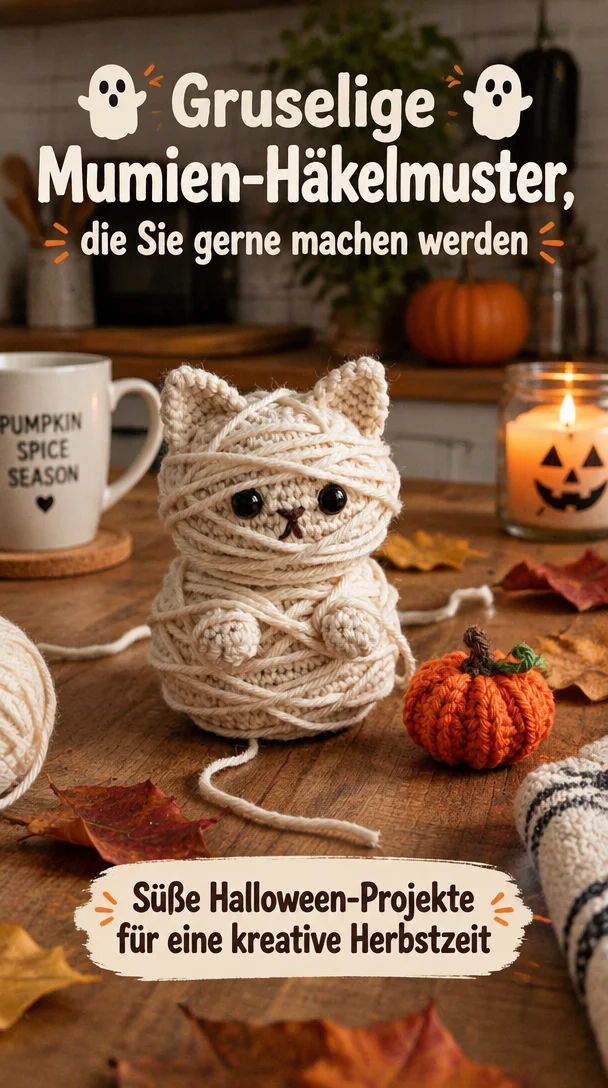👻 Gruselige Mumien-Häkelmuster, die Sie gerne machen werden