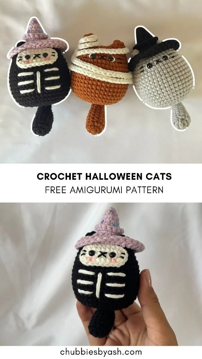 Häkel Halloween Katzen Kostenloses Muster
