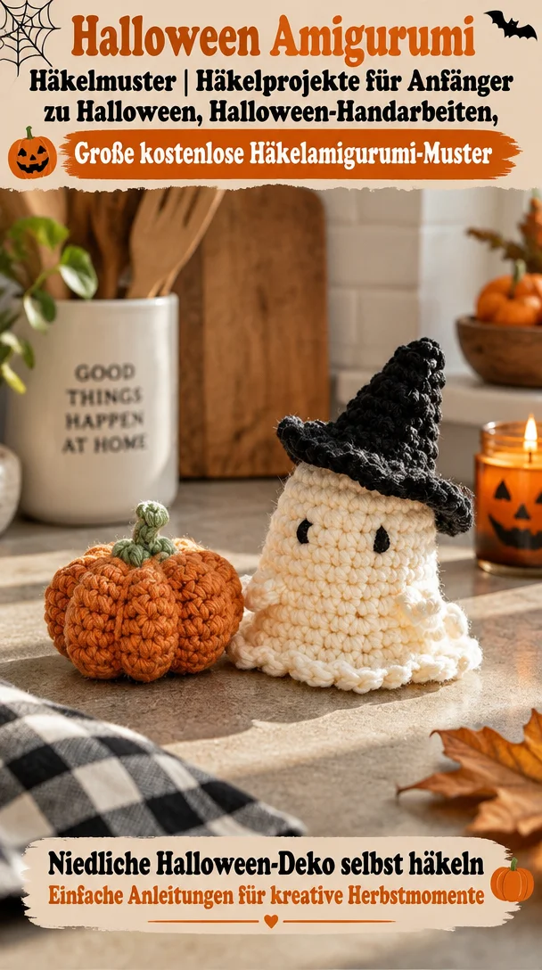 Halloween Amigurumi Häkelmuster | Häkelprojekte für Anfänger zu Halloween, Halloween-Handarbeiten, Große kostenlose Häkelamigurumi-Muster